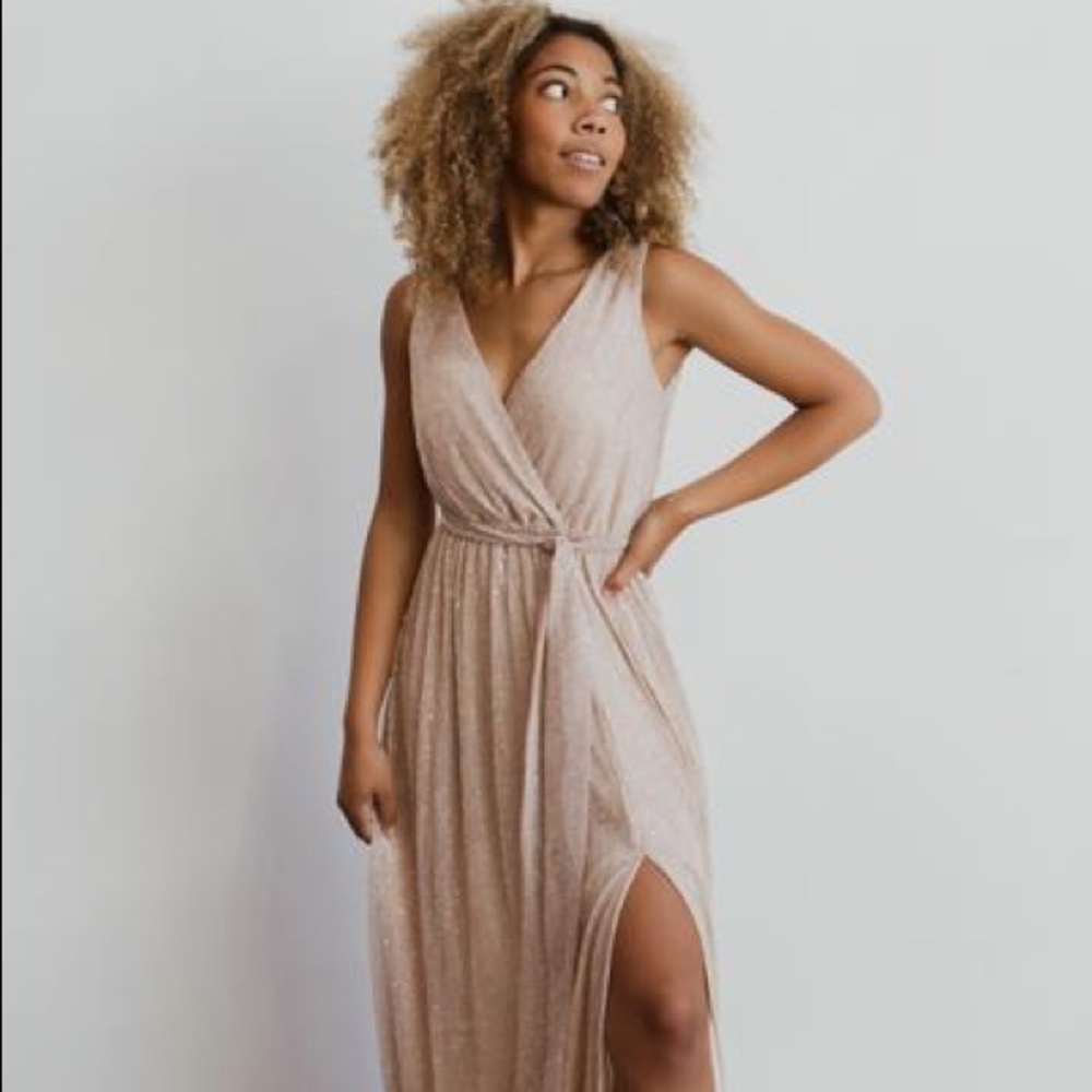 Bridesmaid/Formal/Event Dress - Champagne Sparkle